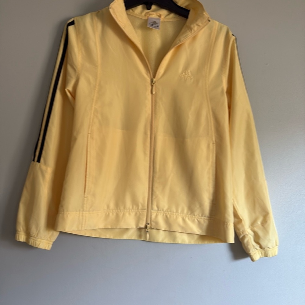 ADIDAS Full Zip Jacket, double zipper, lightweight, size small